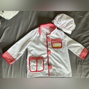 Melissa & Doug play chef coat and hat.